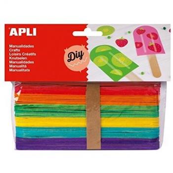 APLI - Bolsa palo polo colores surtidos 150x18mm, 40 uds