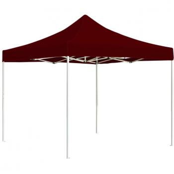 vidaXL Carpa plegable profesional de aluminio color burdeos 2x2 m