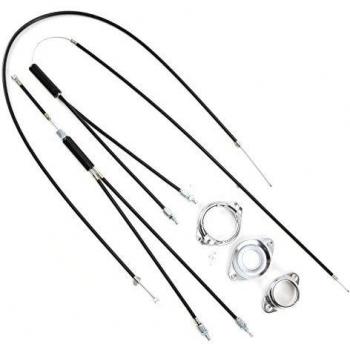 SurePromise One Stop Solution for Sourcing Kit de Funcionamiento del Sistema de Líneas de Frenos Giroscopio Gyro Cables Hilo Rotor para Bici Bicicleta de Montaño Ciclismo BMX Color Negro