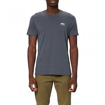 Alpha Industries Basic Small Logo Grey Heather T-Shirt for Men XXL