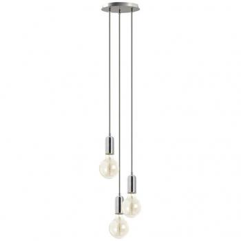 Lámpara colgante EXO LIGHTING A TU ESTILO 717E-G05X1A-32 Cromo, tipo suspensión, casquillo E27, potencia máxima de 3x60W