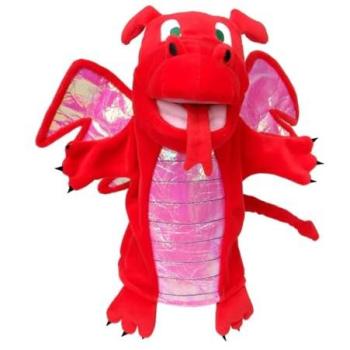 Marioneta de Dedo Dragón Rojo