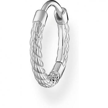 Thomas Sabo Single Rope Hoop Earring - Sterling Silver 925 CR694-001-21