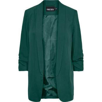 Pieces Bosella Women's 3/4 Blazer Jacket in Trekking Green