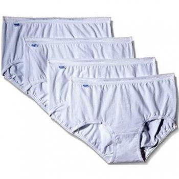 Sloggi Basic+ Midi Slip Pack de 4 Blancas para Mujeres Tamaño 44
