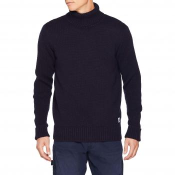 G-STAR RAW Core Turtle Knit L\s, suéter para Hombre, Azul