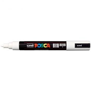 Uni-Ball 833424 - Marcador, 1.8-2.5 mm, color blanco