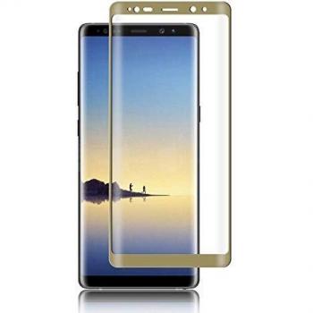 Todotumovil Protector de Pantalla Samsung Galaxy Note 8 Dorado Completo 3D Cristal Templado Vidrio Curvo para movil