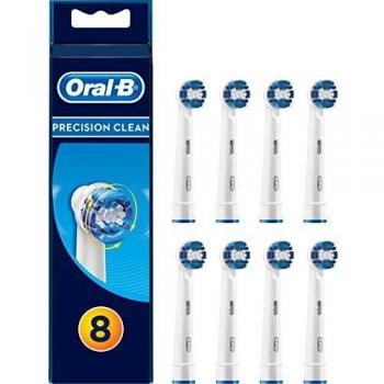 Oral-B Precision Clean - Juego de 8 cabezales de recambio para cepillo de dientes eléctrico recargable
