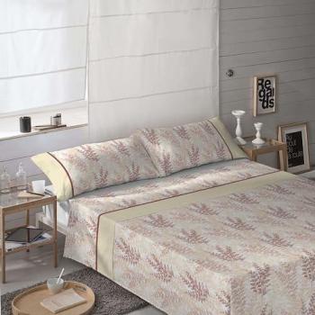 Juego de Sábanas Angela 3 Piezas para Cama de 90 cm - 50% Algodón, 50% Poliéster, Extra Suave, Incluye Sábana Bajera y Fundas de Almoh