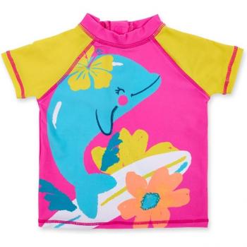 Camiseta de baño de niña Tuc Tuc de manga corta con dibujo frontal Laguna Beach