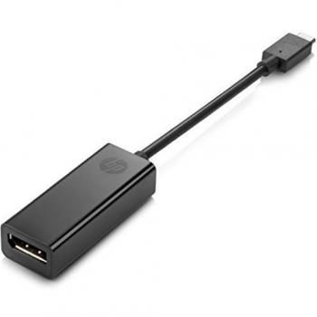 HP Adaptador de DisplayPort USB-C N9K78AA en Negro