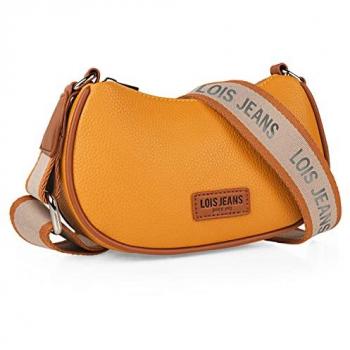 Bolso Bandolera Mujer Lois - Pequeño, Piel Sintética, Uso Diario, Color Mostaza 319380