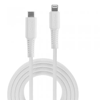 Lindy 31317 Cable de Conector Lightning 2 m Blanco