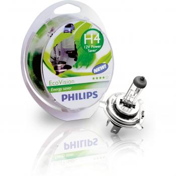 Philips EcoVision - Bombilla H4 de bajo consumo para faros delanteros