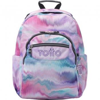 Mochila Totto Acuareles Escolar Adaptable a Carro Rosa Pallay
