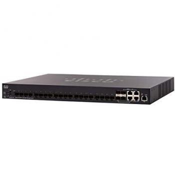 Cisco SX350X-24F Stackable Managed Switch, 24 Ports 10 Gigabit Ethernet