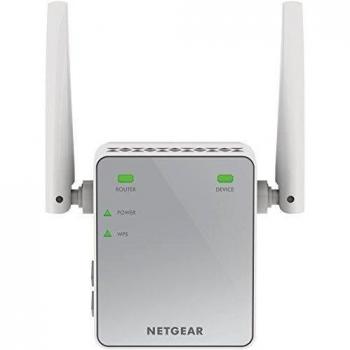 Netgear EX2700-100PES N300 Extensor WiFi con 1xRJ45, Ampliador de Red Network Repeater en Blanco