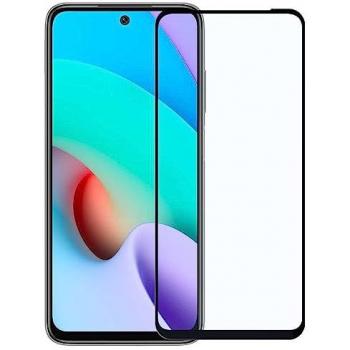 Protector de Pantalla para Xiaomi Redmi 10, Cristal Templado Premium 9D, Borde Negro, Antigolpes, Dureza 9H, Grosor 0.3mm