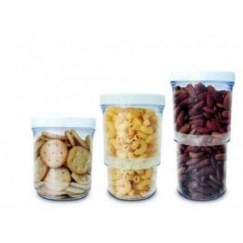 Set con 3 recipientes para comida ajustable Jocca