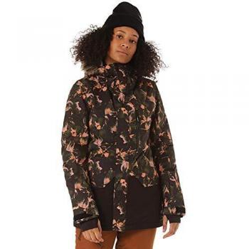 O'NEILL Pw Zeolite - Chaqueta de nieve para mujer, Mujer, Chaquetas de nieve, 9P5006, negro y amarillo, large