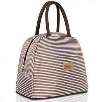 HOMESPON Bolsa Isotérmica de Almuerzo Lunch Bag Bolsa Térmica Porta Alimentos Tela Impermeable Plegable Bolso de Picnic para Mujeres, Adultos, Estudiantes y Niños