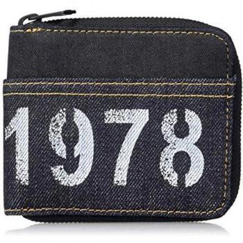 Diesel Men's zipped wallet zippy Hiresh S X06612 Blue