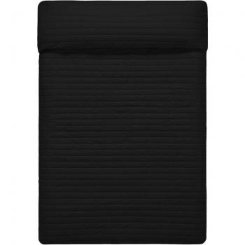 Colcha Reversible HappyFriday Basic Dash Negro 180 x 260 cm