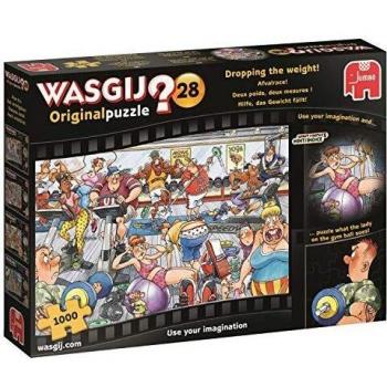 Jumbo 19156 Wasgij Original 28-Dropping The Weight 1000 Piece Jigsaw Puzzle