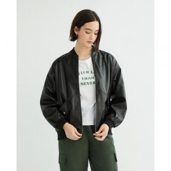 Noisy May Chaqueta Piel Ronja Negro