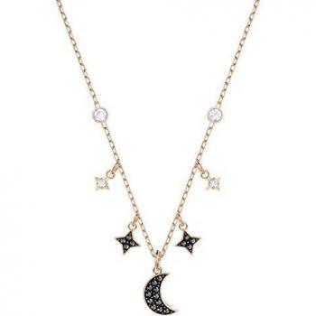 Swarovski Women Stainless Steel Y-Shaped Necklace 5429737,Black