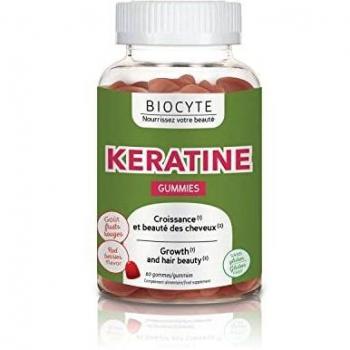 Biocyte Keratin Gummies - 60 Count Hair Growth and Beauty Supplement