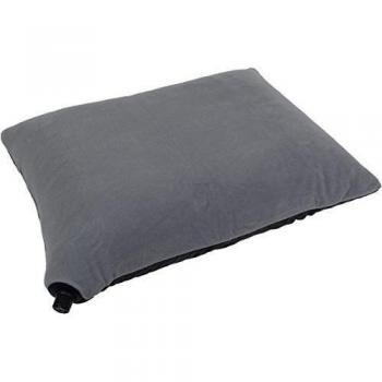 AUTO inflado almohada de viaje de microfibra Gris negro Talla:talla única