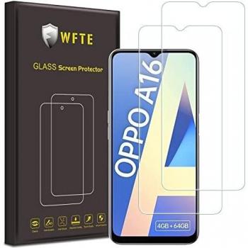 WFTE [2-Pack Protector de Pantalla para OPPO A16s/OPPO A16,9H Dureza,Huellas Dactilares Libre,Sin Burbujas,Cristal Templado Protector de Pantalla OPPO A16s/OPPO A16