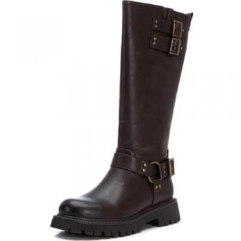 Bota de mujer Xti marrón con cremallera, talla 40, estilo casual