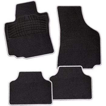 CarFashion 246962 Juego de alfombrillas, 4 piezas, Gris