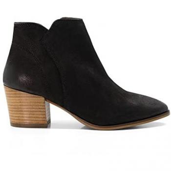 Dune Parlour Heeled Suede Ankle Boots - Black - UK Size 7 (EU Size 40) - Female