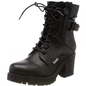 Botines Dockers by Gerli con cordones, cálidos y de invierno, color negro, talla 39 EU
