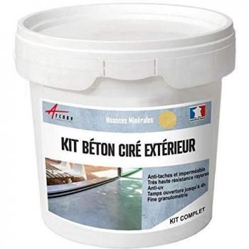 Kit de Betón Ciré Exterior Nankin Amarillo - 10 m² (2 Capas) - Arcane Industries