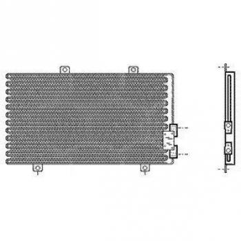 Condensador de aire acondicionado de aluminio VAN WEZEL 01005063