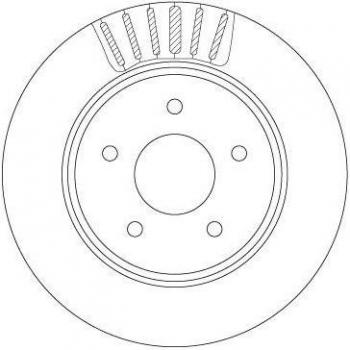 Disco de freno TRW DF6789, ventilado, 1 pieza, Ø292mm, altura: 47mm, espesor: 16mm