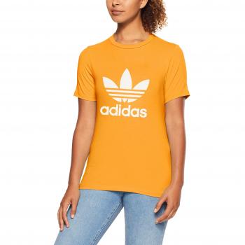 Adidas Trefoil tee Camiseta, Mujer, Naranja