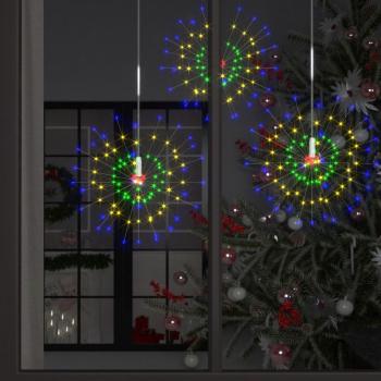 Outdoor Multicolour Firework String Lights - 10 Pack, 20cm, 1400 LEDs