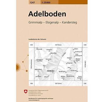 Mapa Excursionista y Topográfico 1247 Adelboden 1:25.000 - Mapiberia f&b