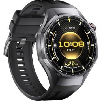 Huawei Watch GT6 Pro Smartwatch 46mm AMOLED GPS Bluetooth NFC Titanio Negro Fluoroelastómero 21 días de batería IP68 SpO2 ECG
