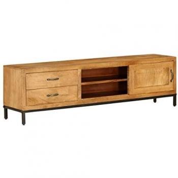 vidaXL TV Cabinet Solid Mango Wood 140x30x40 cm