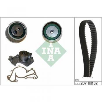 Bomba de agua con kit de correa de distribución INA 530 0430 30