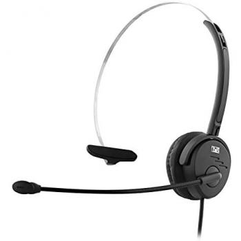 Auricular Diadema Fijo T'nB Activ 100M - Micro-casque Alámbrico USB Tipo A, Negro
