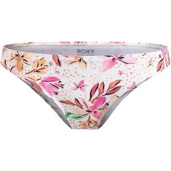 Braguita de bikini de cobertura moderada de mujer Printed Beach Classics Roxy - XS, color blanco, naranja y rosa