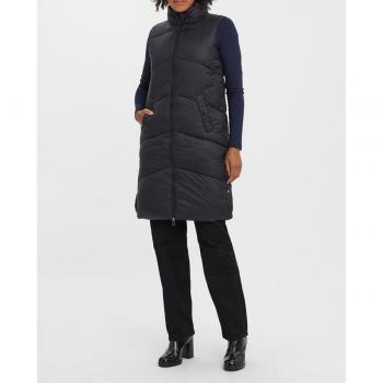 Vero Moda Women's 3/4 Quilted Vest Uppsala Black L